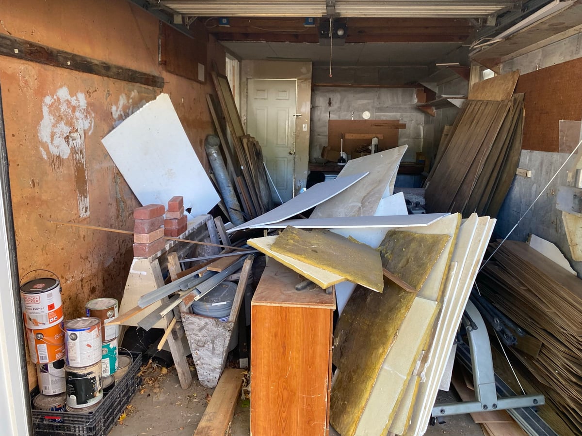 Before — junk removal job 1